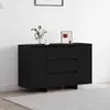 vidaXL Dressoir, zwart, eikenlook, 120 x 41 x 75 cm, Productafbeelding-voorbeeld 1