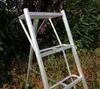 Niwaki Aluminium 3-Holm-Gartenleiter Silber 190x125x243 cm Produktbild-Vorschau 6