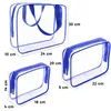Trousse de toilette transparente 3 pièces | Trousse de Voir les images du produit 11