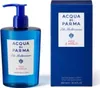 A product shot of a blue bottle of Acqua Di Parma hand and body wash next to its blue packaging. Podgląd zdjęcia produktu