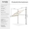 tectake® Klemmmarkise mit Handkurbel einfache Montage Produktbild-Vorschau 5