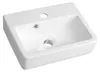 Bruckner NOAM keramische wastafel, 37,5 x 28 cm, wit Productafbeelding-voorbeeld 1
