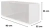Pensile Cucina Lucido Bianco 90x35x32 cm Push-to-Open con Anteprima dell’immagine prodotto 4