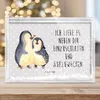 Mr. & Mrs. Panda Bilderrahmen Pinguine Einschlafen - Grau Produktbild-Vorschau 5