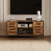 Mobile TV a 2 ante in stile vintage loft, marrone rustico, Anteprima dell’immagine prodotto 2