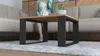 Couchtisch 75x75 cm Loft Wohnzimmertisch Holztisch Eiche Produktbild-Vorschau 7