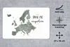 MuchoWow® Mauspad Mousepad Karte von Europa - Grau - Zitat Produktbild-Vorschau 2
