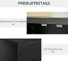 Credenza HOMCOM con ante a lamelle e ripiani regolabili Anteprima dell’immagine prodotto 6