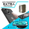 Hülle für iPhone 14 - Carbon Look Case Halb-Transparent Produktbild-Vorschau 5