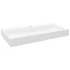 vidaXL Lavabo 100 x 46 x 11 cm Fonte minérale/fonte de Voir les images du produit 1
