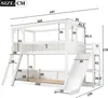 Flieks Etagenbett 90x200cm mit Rutsche, Kinderbett mit Produktbild-Vorschau 7