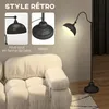 HOMCOM Lampadaire sur pied salon rotatif à 180°, lampadaire Voir les images du produit 4