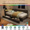 ProximaX gestoffeerd bed 90x200 cm, grijs, bed met Productafbeelding-voorbeeld 3