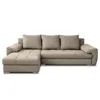 AX LIVING Manisa Wohnzimmer Couch L Form Hellbraune Sofa L Produktbild-Vorschau 2