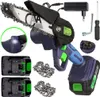 Akku Kettensäge 6 Zoll 2x Akku LI-ION 21V 2.0Ah Gartensäge, Produktbild-Vorschau 1