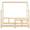 vidaXL Detská postieľka 70x140 cm z masívneho borovicového Náhľad obrázku produktu 4