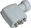 A white Televes LNB converter with multiple input connectors. Voir les images du produit