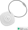 A white Bluetooth tracker with a metal keyring, shown against a white background. Anteprima dell’immagine prodotto