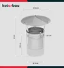 KOTARBAU® Komínová clona z pozinkované oceli 140 mm Náhled obrázku produktu 3