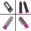 A collage of four different attachments for a hair styling tool. Produktbild-Vorschau