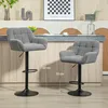 HOMCOM Barhocker 2er-Set Tresenhocker Höhenverstellbar Produktbild-Vorschau 4