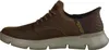 Side view of a brown Skechers men's slip-in sneaker. Voir les images du produit