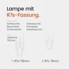 VITO R7s Halogen Stablampe 300W 5000lm 2800K Warmweiß 240V Produktbild-Vorschau 4