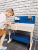 Établi pour enfants bleu avec accessoires Voir les images du produit 2