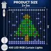 Tenda luminosa a LED, 3x3 metri, 400 LED, catena luminosa a Anteprima dell’immagine prodotto 2