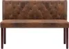 vidaXL Lavice 120 cm Hnědý Velur Náhled obrázku produktu 3