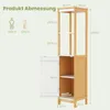GOPLUS Badezimmerschrank, Hochschrank mit verstellbarem Produktbild-Vorschau 5