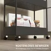 Chariot HOMCOM, étagère de cuisine à 4 niveaux, chariot de Voir les images du produit 5