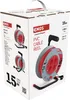 EMOS 4-er Mini-Kabeltrommel 15m, 4-fach Kabelrolle, Indoor Leitungsroller mit Kurbel, Überhitzungssc Produktbild-Vorschau