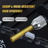 Close-up of a diamond chainsaw sharpener bit being used on a chainsaw chain. Podgląd zdjęcia produktu