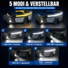 LED-Schutzbrille mit Licht 2er Set, 5 Modi USB-C aufladbar, Produktbild-Vorschau 4