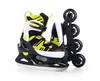 A pair of inline skates with a black and yellow design, shown against a white background. Produktbild-Vorschau