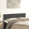 Kopfteile 2 Stk. Dunkelgrau 72x5x78/88 cm Samt Produktbild-Vorschau 1