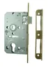 A lock mechanism and its strike plate are shown against a white background. Produktbild-Vorschau