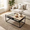Couchtisch mit Ablage, Industriestil, Wohnzimmertisch Produktbild-Vorschau 10