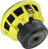 A yellow and black subwoofer speaker shown from a diagonal angle. Voir les images du produit