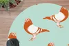 MuchoWow® Mauspad Mousepad Taube - Vogel - Muster 50x50 cm Produktbild-Vorschau 2