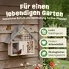Insektenhotel Wetterfest Metalldach zooprinz | Massivholz | Produktbild-Vorschau 4