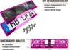 2 Kennzeichenhalter Pink - Chrom Kennzeichenhalterung Produktbild-Vorschau 8