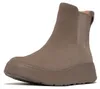 FITFLOP FitFlop F-Mode Suede Flatform Chelsea Boots GRIJS Productafbeelding-voorbeeld 1