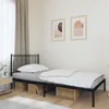 Metalowa Rama Łóżka Z Wezgłowiem, Czarna, 100X200 Cm Podgląd zdjęcia produktu 7
