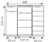 Schrankbett Wandbett Wandklappbett vertikal VB 90x200 mit 2 Produktbild-Vorschau 4