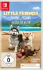 The image shows the front cover of a Nintendo Switch game case for 'Little Friends 2: Puppy Island'. Produktbild-Vorschau