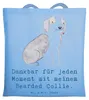 Mr. & Mrs. Panda Jutebeutel Bearded Collie Moment - Sky Produktbild-Vorschau 1
