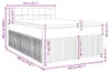 vidaXL Boxspringbett mit Matratze Dunkelgrau 140x190 cm Produktbild-Vorschau 8