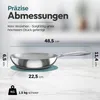 Batoris Edelstahlpfanne Unbeschichtet - Induktion - Profi Produktbild-Vorschau 2